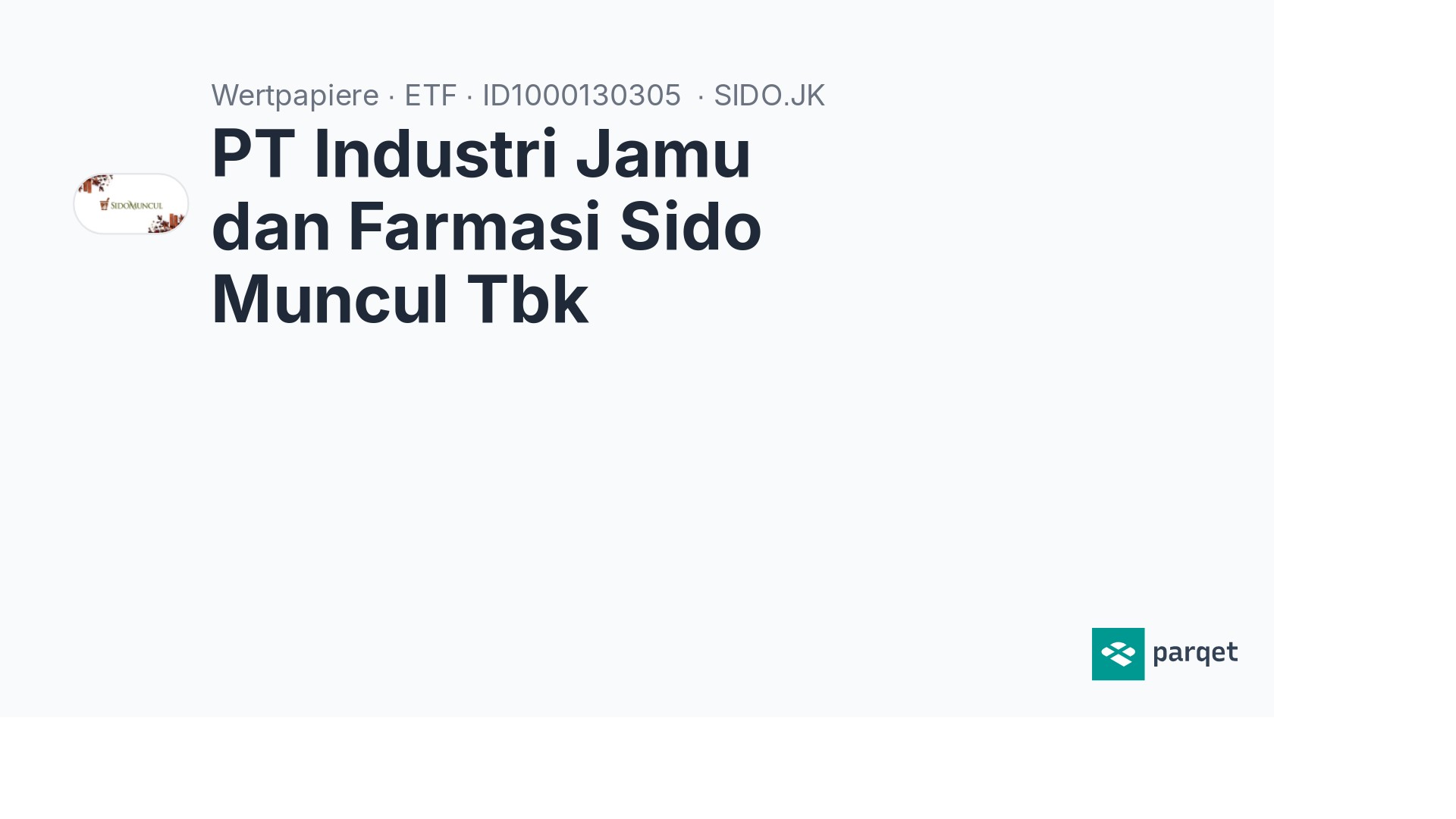 PT Industri Jamu Dan Farmasi Sido Muncul Tbk Dividende 2024: Rendite ...