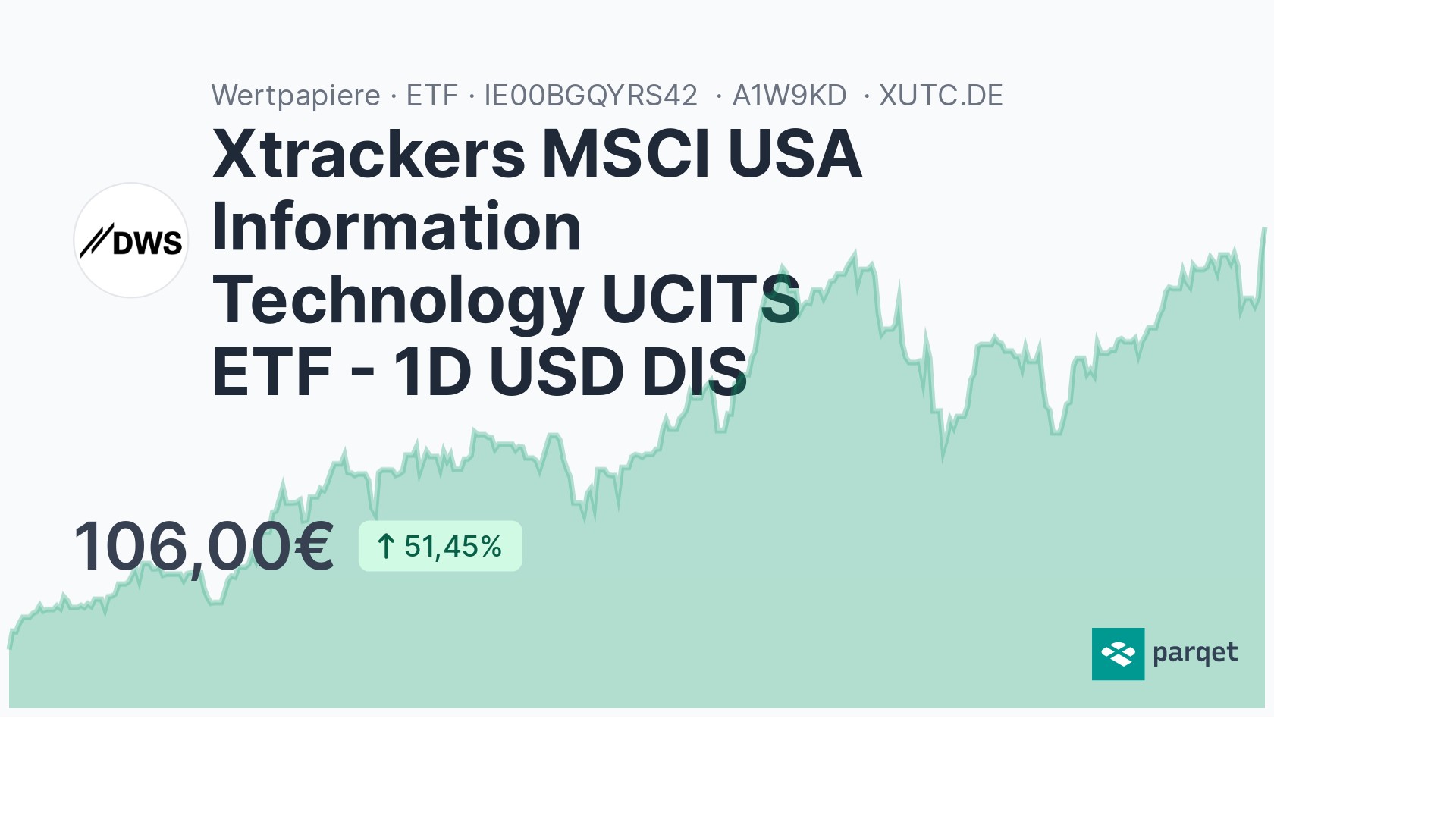 Xtrackers MSCI USA Information Technology UCITS ETF - 1D USD DIS ...